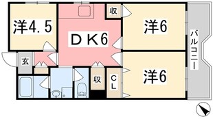 播磨高岡駅 徒歩17分 9階の物件間取画像